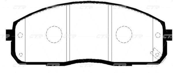 Колодки тормозные HYUNDAI Starex 1998 ~ 2004 / H1 1997 ~ 2007 / H100 Truck 2006  GK0483 CTR