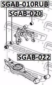Сайлентблок задн рычага SSANG YONG NEW ACTYON (KORANDO C) 2010-2013 SGAB-022 SGAB-022 FEBEST