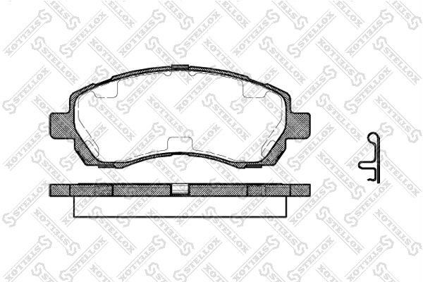колодки дисковые п.! с антискр. пл.\ Subaru Legacy 2.0/2.2 94-99/Impreza 1.6/2.0 658-002B-SX STELLOX
