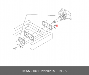 Гайка 06112220215 MAN