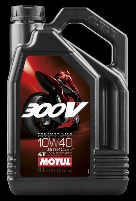 Масло моторное для 4-х тактных двигателей MOTUL 300V 4T FACTOTY LINE 10W40 синт. 104121 MOTUL