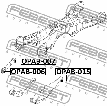 Сайлентблок задн попереч рычага OPEL SIGNUM 2003-2008 OPAB-015 OPAB-015 FEBEST