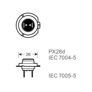 Лампа галогенная Н7 24V 70W "Маяк" Original Pro (PX26d) 04730 MAYAK