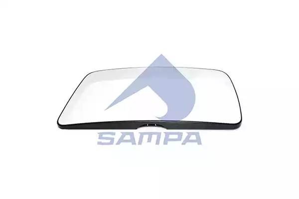 Полотно основного зеркала с подогревом большое левое на MB Actros (Sampa 201226) 201.226 SAMPA