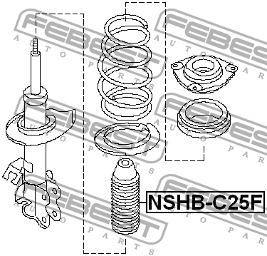 Пыльник переднего амортизатора NSHB-C25F NSHB-C25F FEBEST