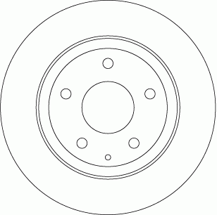 Диск тормозной MAZDA 6 (13-) задний (1шт.) TRW DF8115 TRW