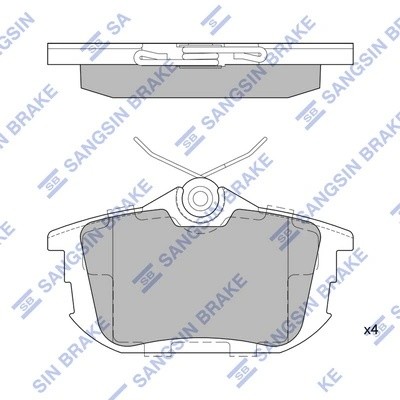 Колодки тормозные дисковые Volvo S40 all 95-04 SP1531 SP1531 SANGSIN