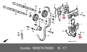 Болт HONDA крышки ГРМ OE 90007679000 HONDA