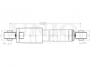 Амортизатор газовый задней подвески SAB-10475 UNIO