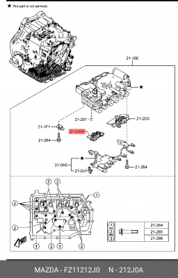FZ11-21-2J0 SWITCH'B',OIL PRESSU FZ11212J0 MAZDA