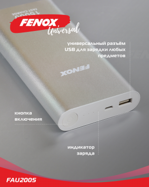 Внешний аккумулятор (Power bank) 15000mA FAU2005 FENOX