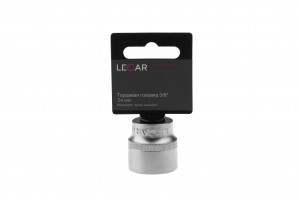 Головка торцевая 24 мм квадрат 3/8" хром-ванадий LECAR000241214 LECAR