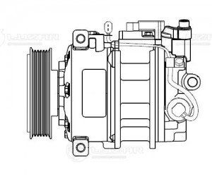 Компрессор кондиц. для а/м VW Transporter T5 (09-)/Amarok (09-) LCAC 1820 LUZAR