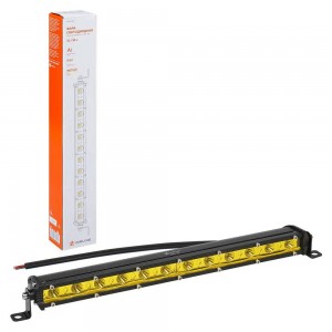 Фара светодиодная (балка) однорядная 12LED, желтый направленный свет, 18Вт, 343x ALED163 AIRLINE