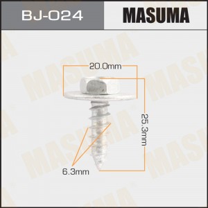 Саморез 6.3x25.3мм набор 10шт. MASUMA BJ-024 MASUMA