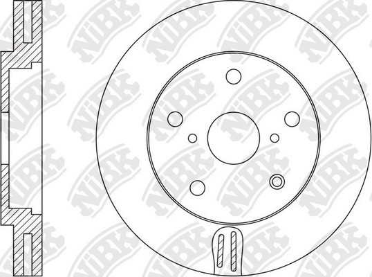 Диск тормозной LEXUS RX 2008-2015 RN1578 RN1578 NIBK