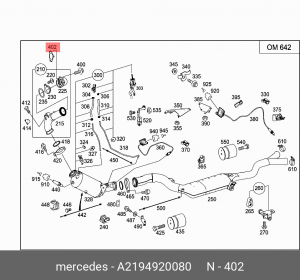 JEEP GRAND CHEROKEE (2004-2010)/JEEP COMMANDER (20 A2194920080 MERCEDES BENZ