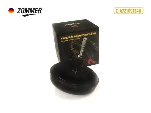 Усилитель тормозов вакуумный ВАЗ Largus, RENAULT Logan, Sandero, Duster (под АБС Z472109134R ZOMMER