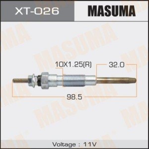 Свеча накаливания TOYOTA (дв.1N,1NT,2L,3L) MASUMA XT-026 MASUMA