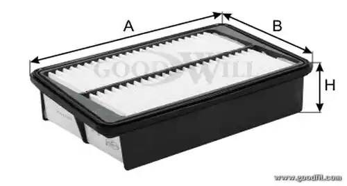 Фильтр воздушный AG100 AG 100 GOODWILL
