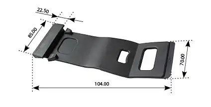 крепление крыла резиновое MB 700.009 MANSONS