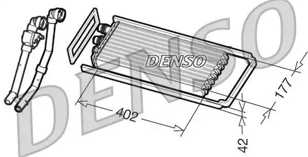 Радиатор печки STRALIS E-TR (42561380 42553964 42539456) 42561380 DENSO DRR12101 DRR12101 DENSO