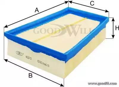 Фильтр воздушный AG370 AG 370 GOODWILL
