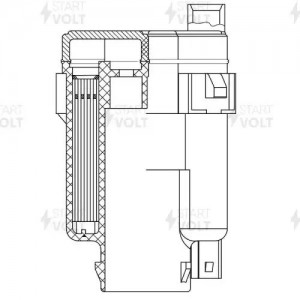 Фильтр топл. тонк. очистки для а/м Hyundai Santa Fe (00-) 2.4i/2.7i (VS-FF 0806) VSFF0806 START VOLT