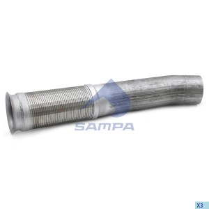 Труба приемная глушителя MERCEDES с гофрой SAMPA 205.252 SAMPA
