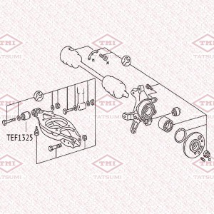 MB W124/W201/W202/W210 12x33x58mm / внутренний TEF1325 TATSUMI