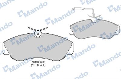 Колодки тормозные PEUGEOT Boxer передние (4шт.) MANDO MBF015471 MANDO