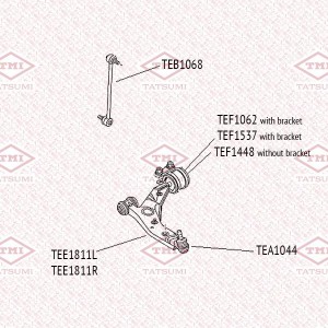 Опора шаровая нижняя L/R MAZDA 3 03- TEA1044 TEA1044 TATSUMI