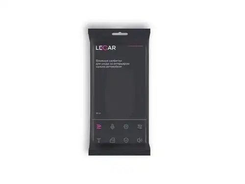 Салфетка влажная для автосалона и интерьера (30 шт LECAR000025112 LECAR