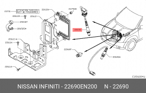 Датчик кислородный, с обогревом 22690-EN200 22690-EN200 NISSAN