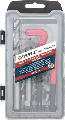 набор для восстановления резьбы! M12x1.75, 15 предметов\ TRIS12175 THORVIK