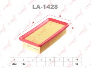фильтр воздушный!\ Hyunda Accent, KIA Rio 1.4/1.6 16V 05> LA-1428 LYNXAUTO