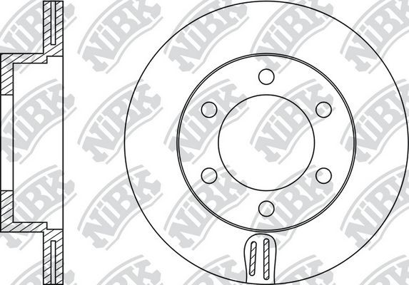 Диск тормозной LAND CRUISER (J90) 3.0-3.4 96- передний RN1128 RN1128 NIBK