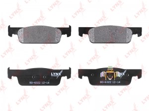 Колодки тормозные дисковые передние BD-6322 LYNXAUTO