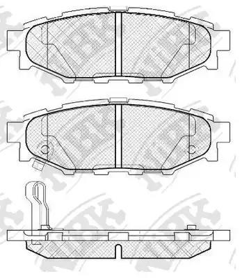 Колодки задние (SUBARU LEGACY 03/OUTBACK 03 2.0/2.5) PN7501 PN7501 NIBK