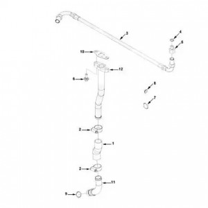 Трубка подачи масла к турбине КАМАЗ Камминз ISLe, 6CT (3415317) (Haffen) 10084 HAFFEN