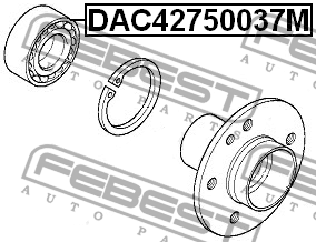 BMW 1-СЕРИЯ F20/F21 (2011>) 42X75X37 DAC42750037M FEBEST