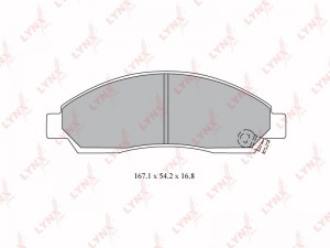 Колодки тормозные дисковые передние BD-3804 LYNXAUTO