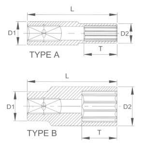 Головка торцевая глубокая 12гр 1/2 15мм F4015L LICOTA TOOLS