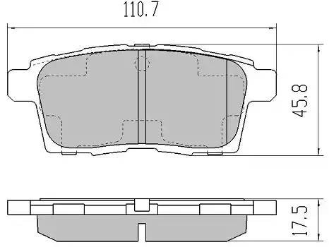 колодки дисковые задние!\ Mazda CX-7 2.3/2.2CD/CX-9 3.5 07> FBP1842 FREMAX