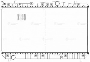 Радиатор охл. для а/м Chevrolet Lacetti 04- 1.4i/1.6i/1.8i MT паяный LRc0505 LRC 0505 LUZAR