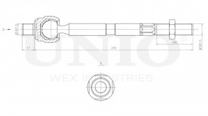 Тяга рулевая SSP-30089 UNIO