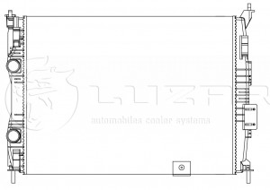 Радиатор охл. для а/м Nissan Qashqai (06-) 1.6i M/A LRc14J00 LRC14J00 LUZAR