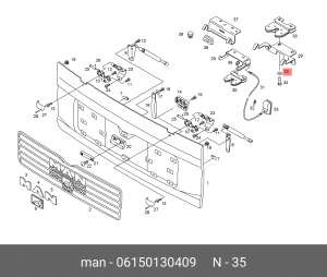 Шайба 6X12X1,6-200HV-MAN183-B1 06150130409 MAN
