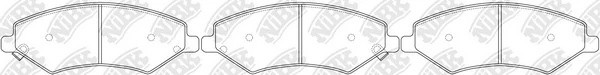 Колодки тормозные дисковые PN81001 PN81001 NIBK