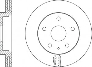 Диск тормозной передний MAZDA 6 /CX-5 RN1516 RN1516 NIBK